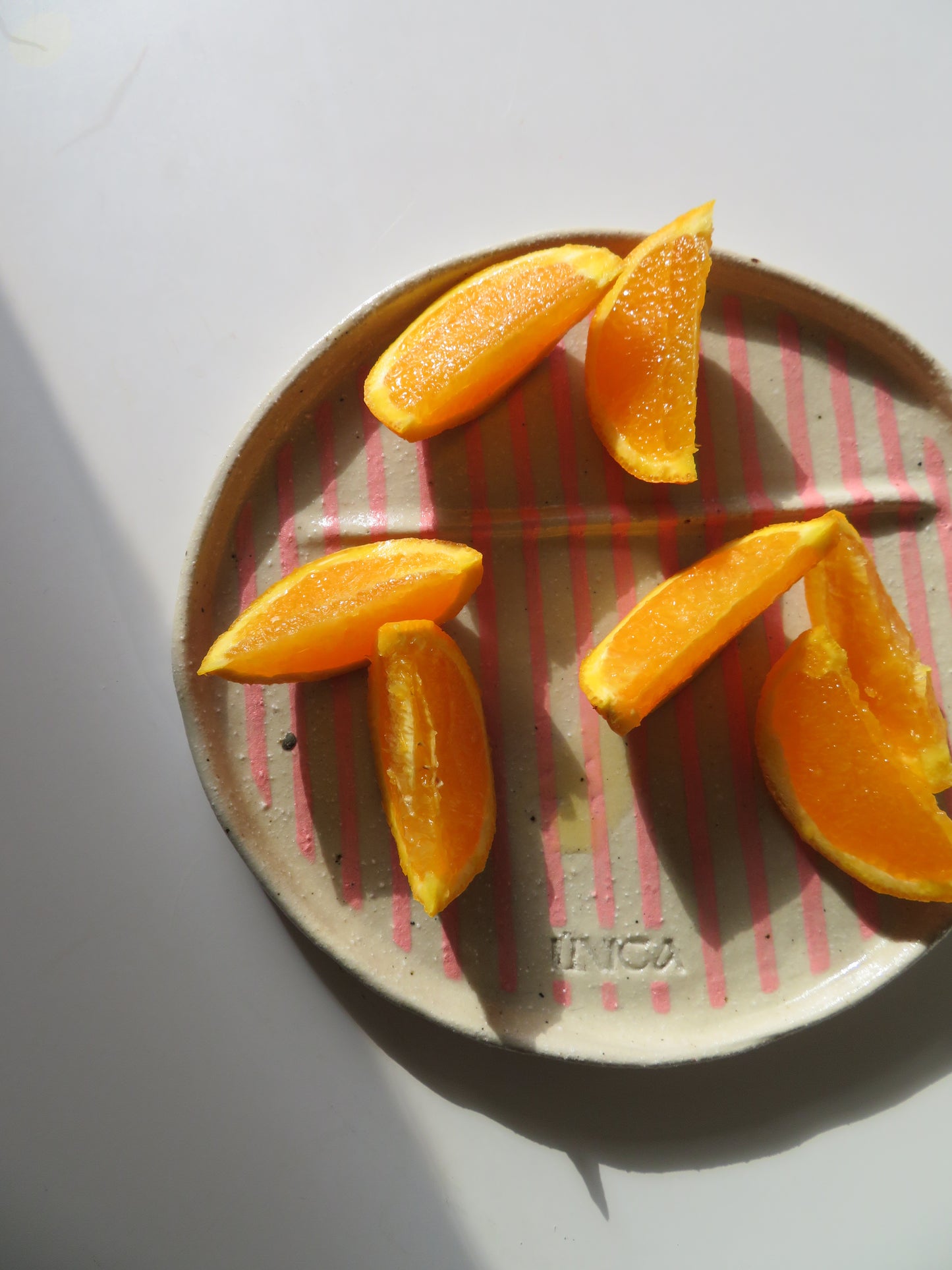 'Two Sided Plate' in Soft Pink