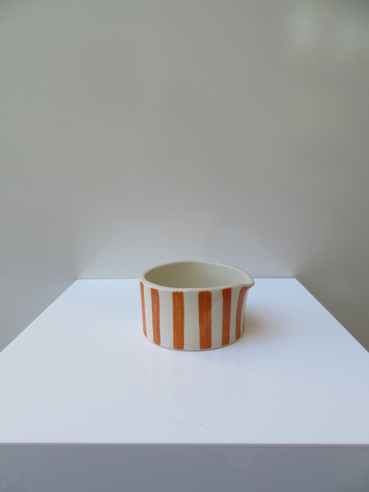 ‘Matcha Bowl’ in Sweet Orange (Striped)
