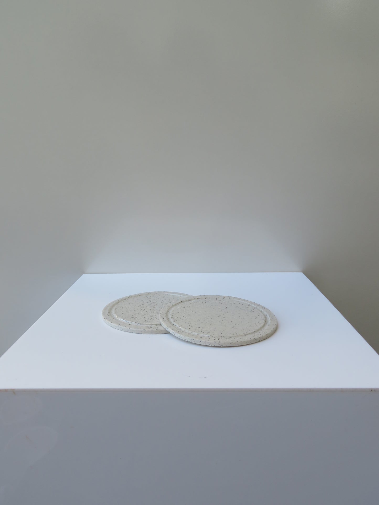 ‘Coaster set of 2’ in Clear Glaze