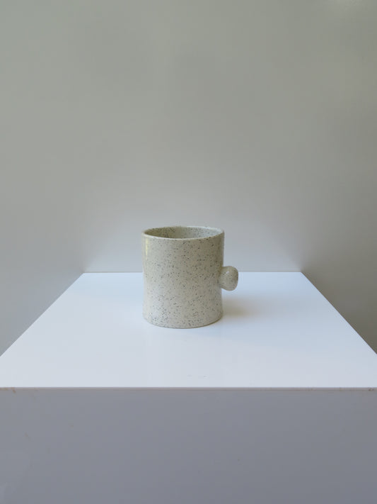 ‘Button Mug’ in Clear Glaze