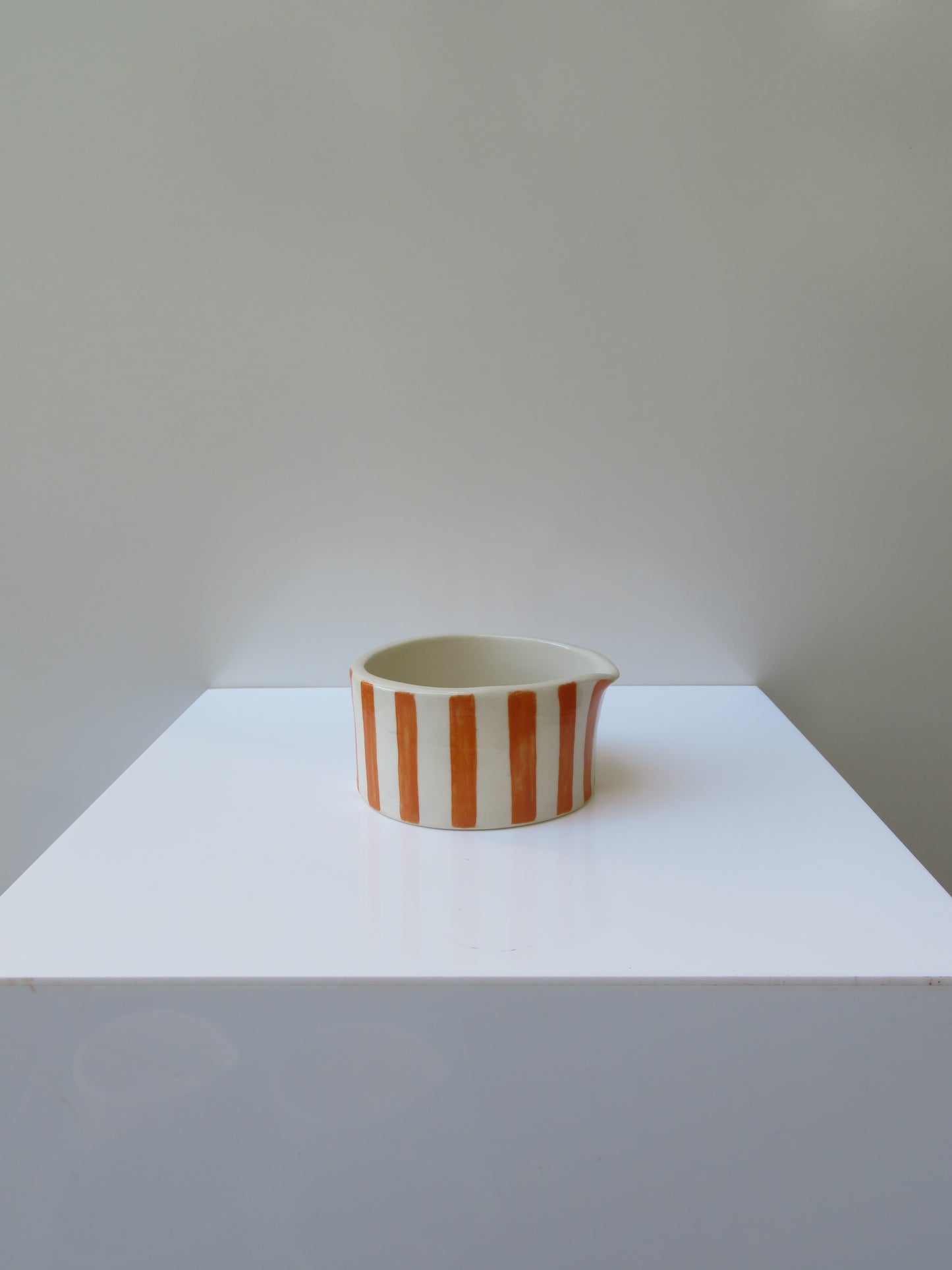 ‘Matcha Bowl’ in Sweet Orange (Striped)