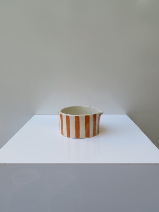 ‘Matcha Bowl’ in Sweet Orange (Striped)