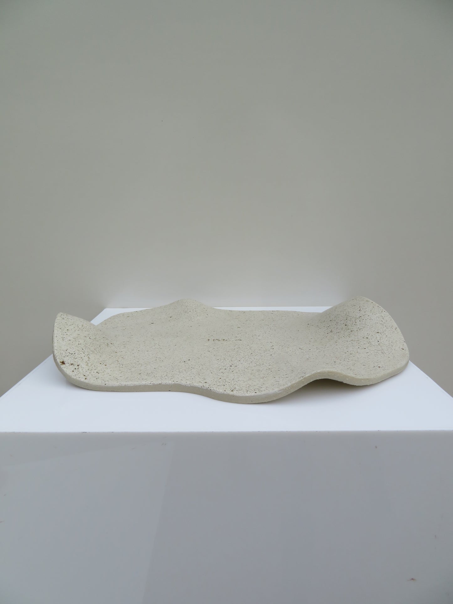 Curved Platter Plate’ in Speckled Glaze