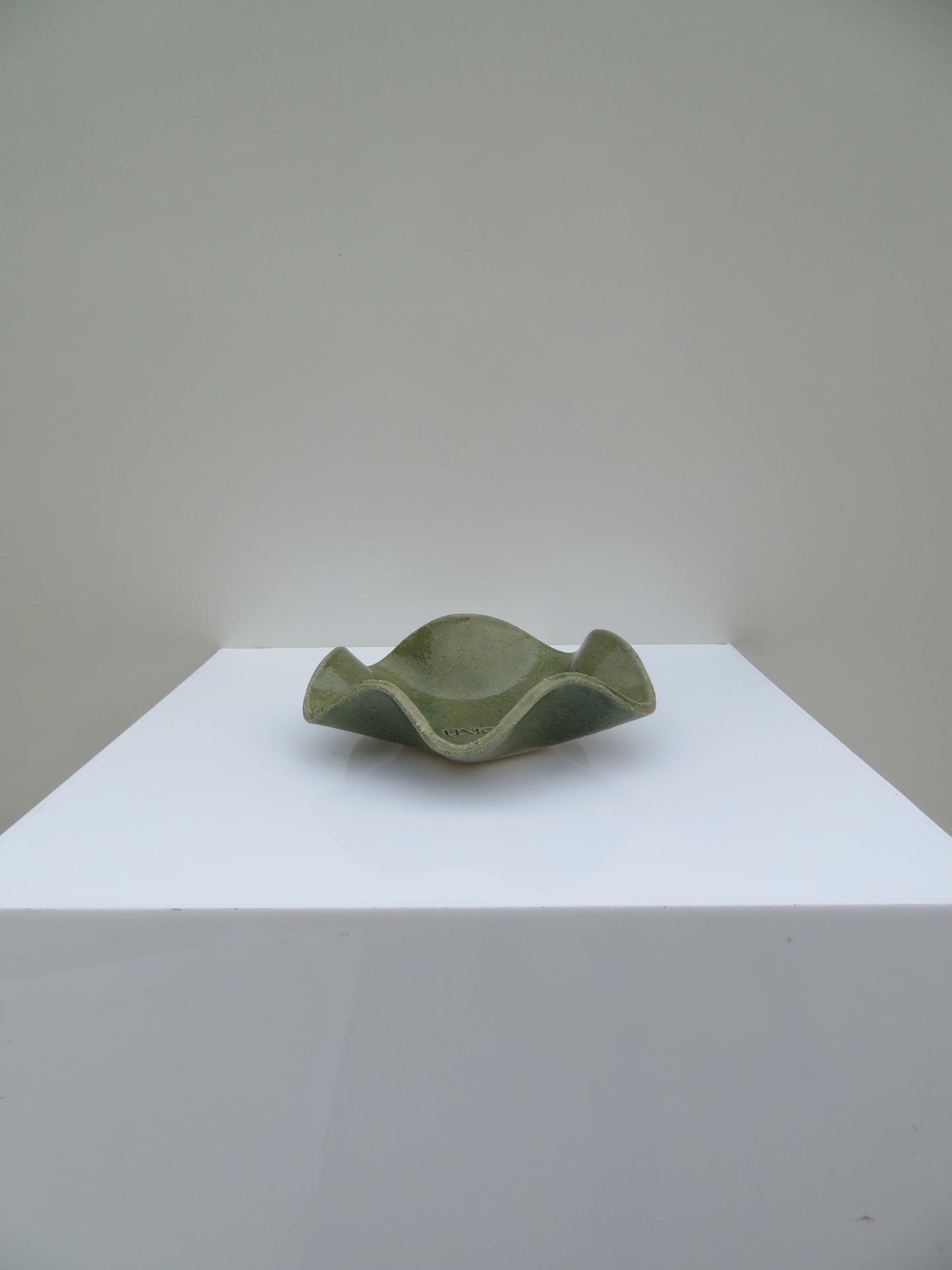 'Mini Wavy Bowl' in Sea Green