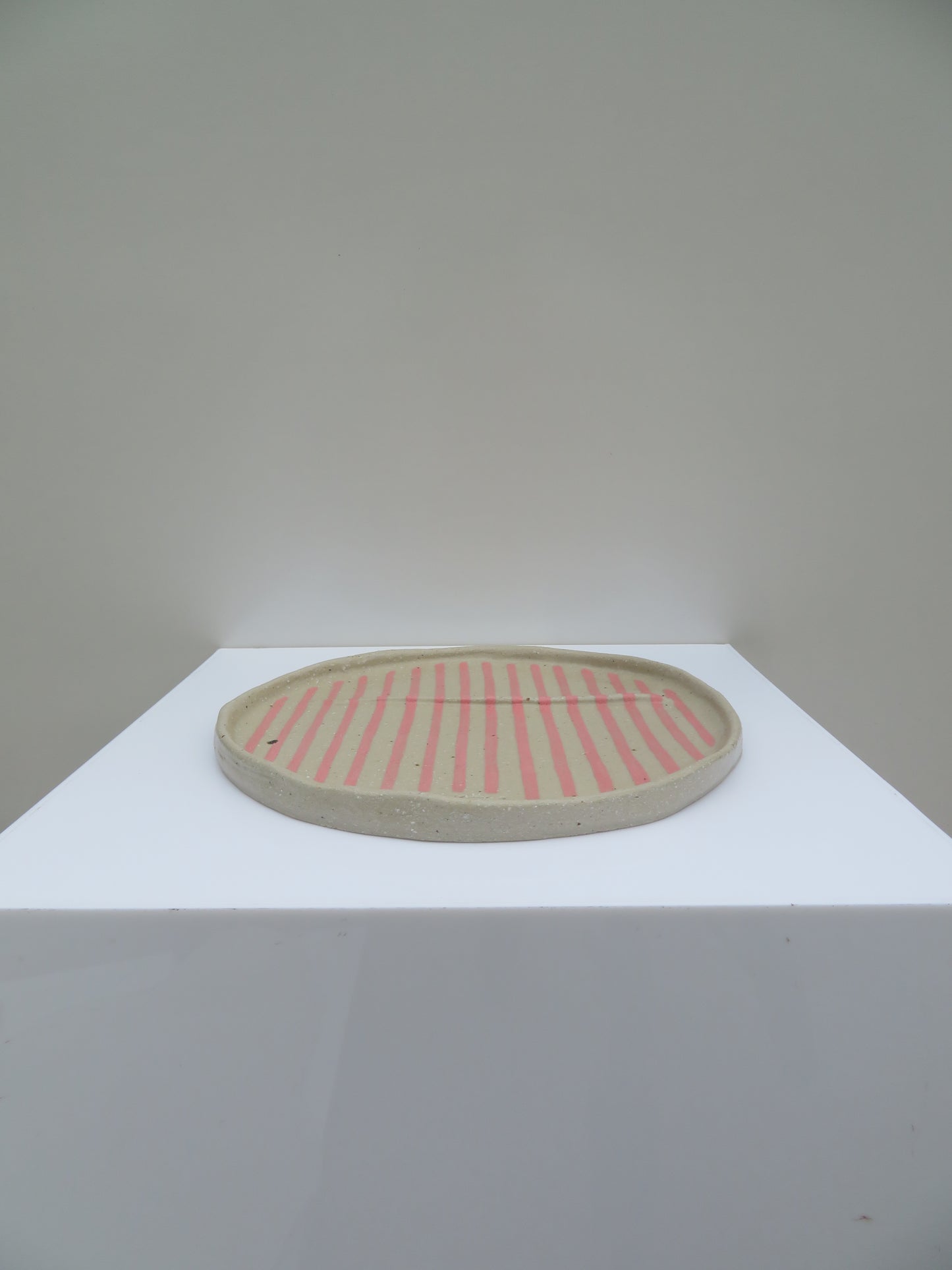 'Two Sided Plate' in Soft Pink
