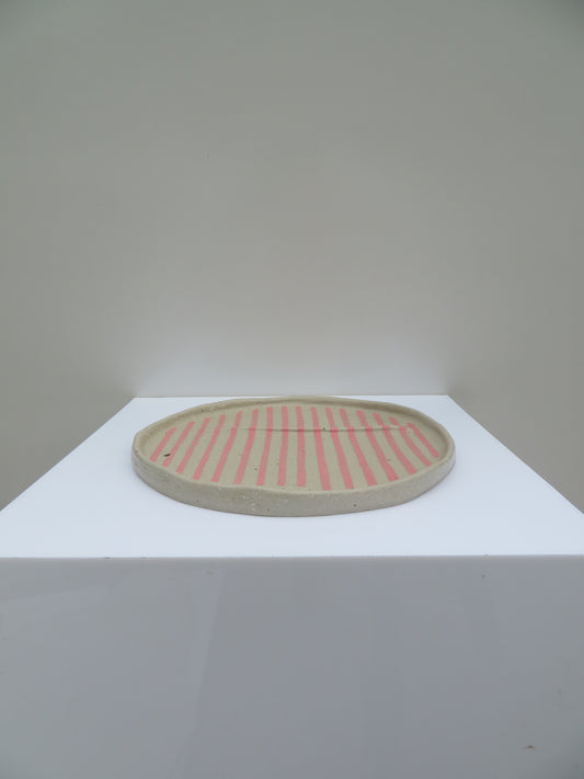 'Two Sided Plate' in Soft Pink
