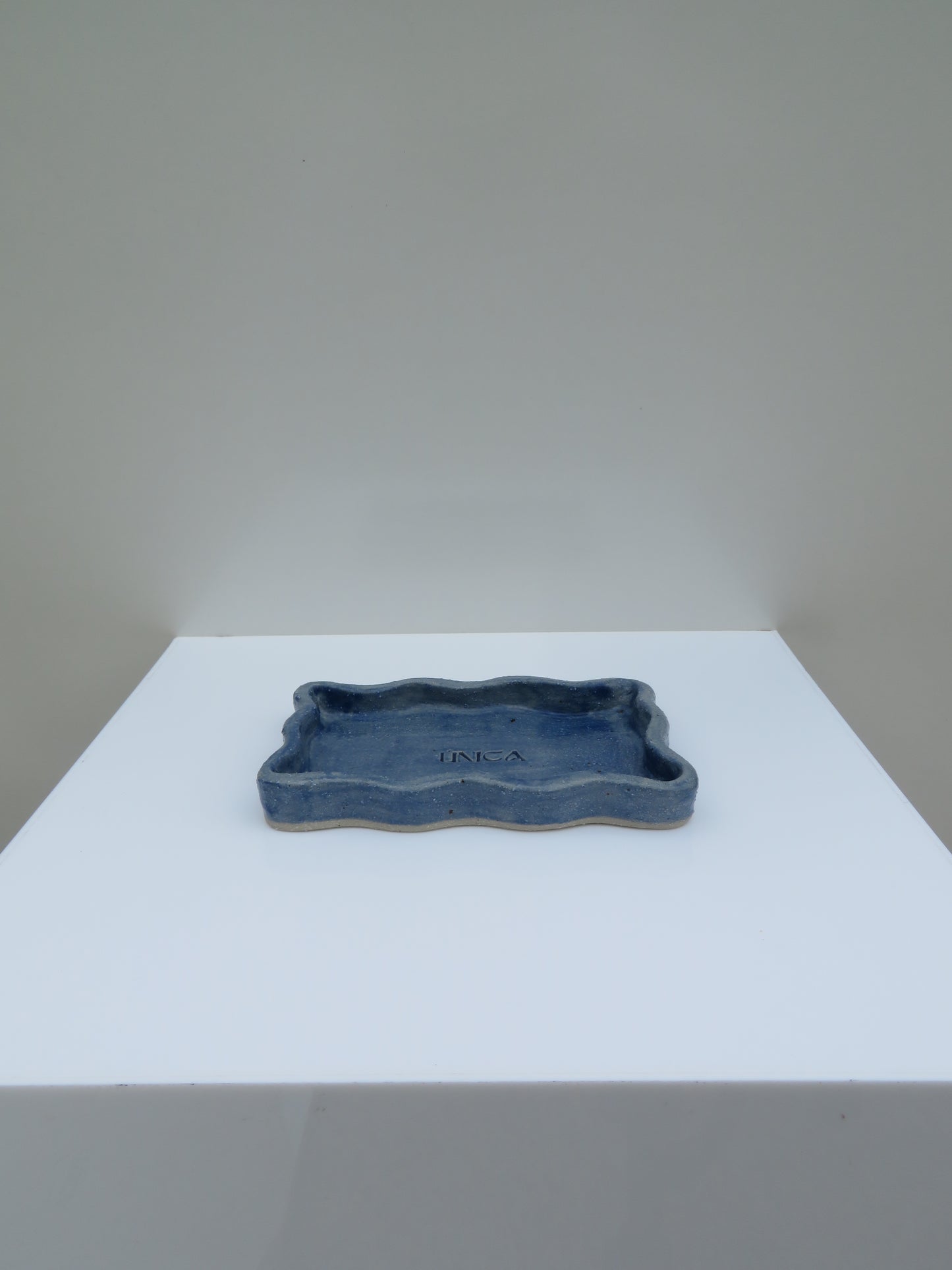 'Wavy Jewellery Tray' in Deep Blue