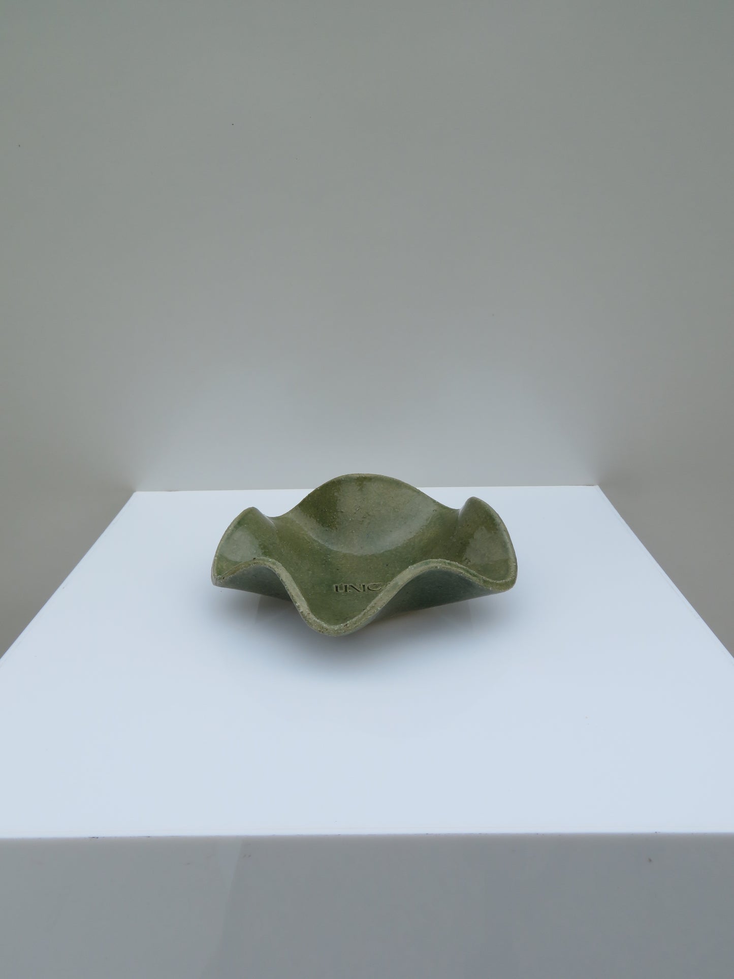 'Mini Wavy Bowl' in Sea Green