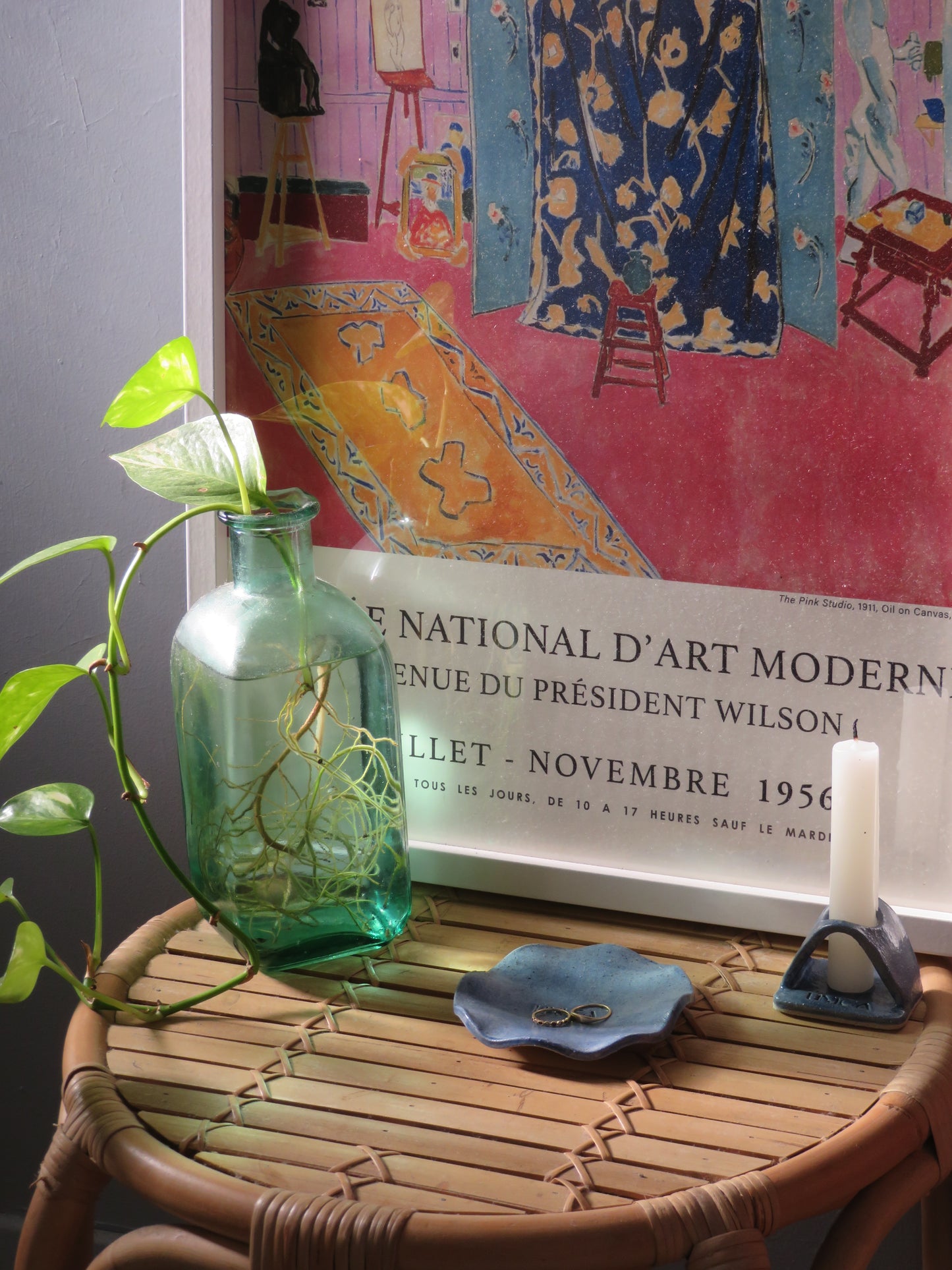 'Candle Holder’ In Deep Blue