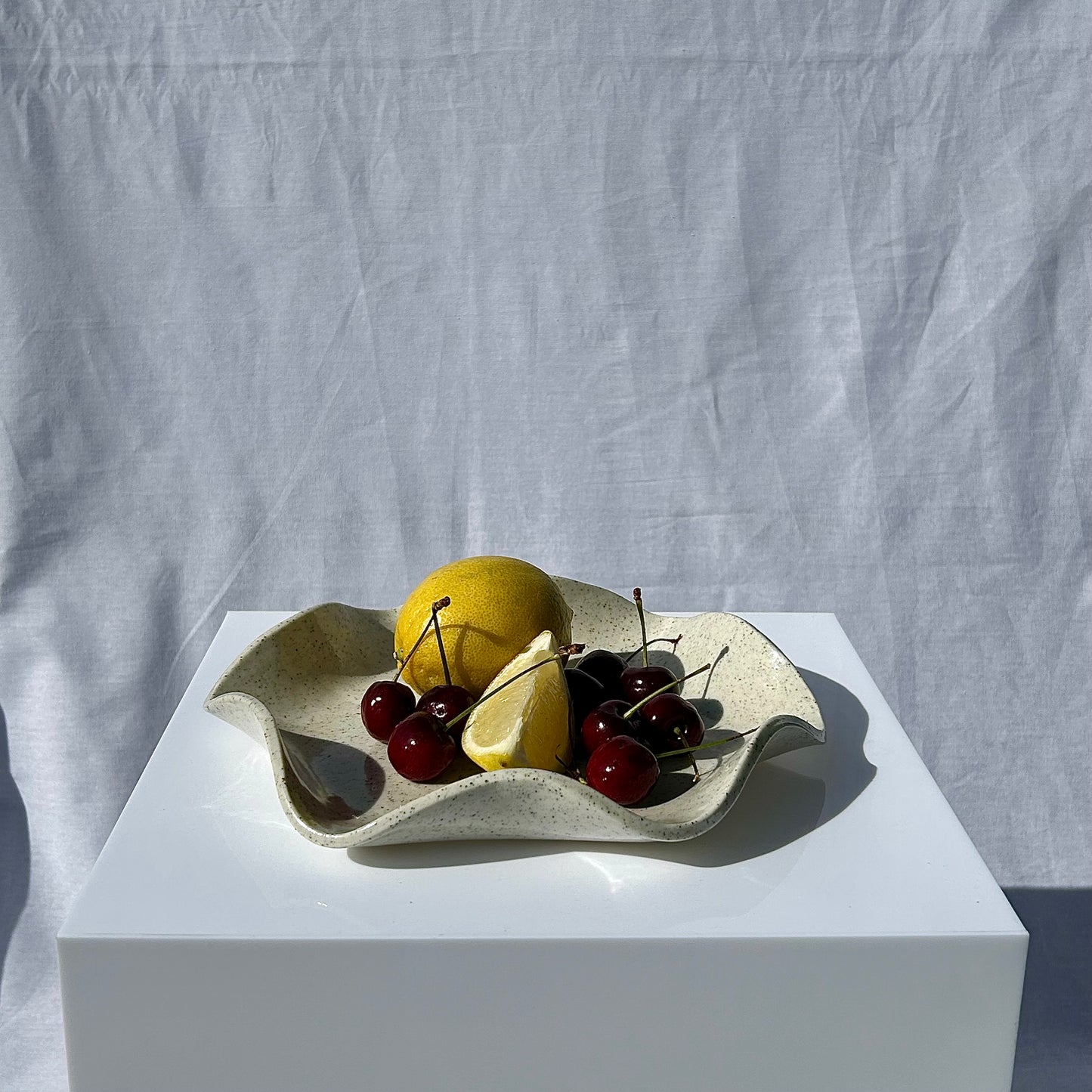 'Wavy Bowl' in Clear Glaze