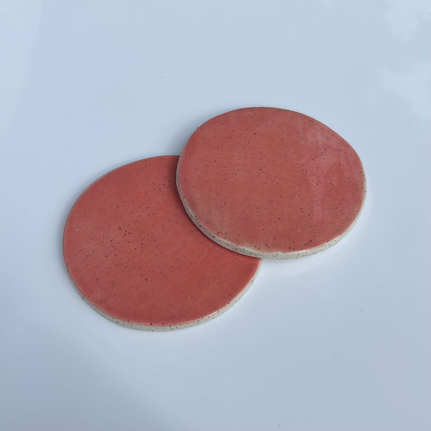 'Coaster set of 2' in Pink Clay