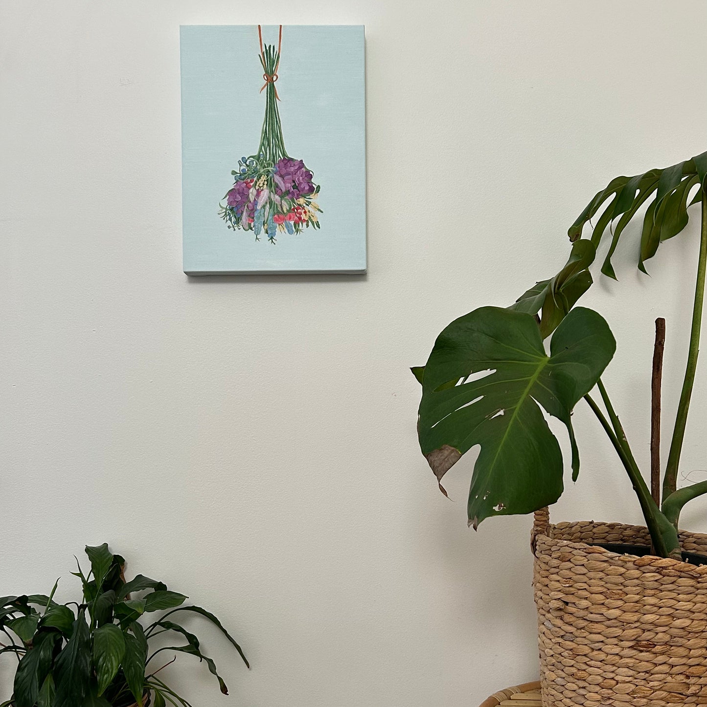 'Hanging Flowers' Original Painting