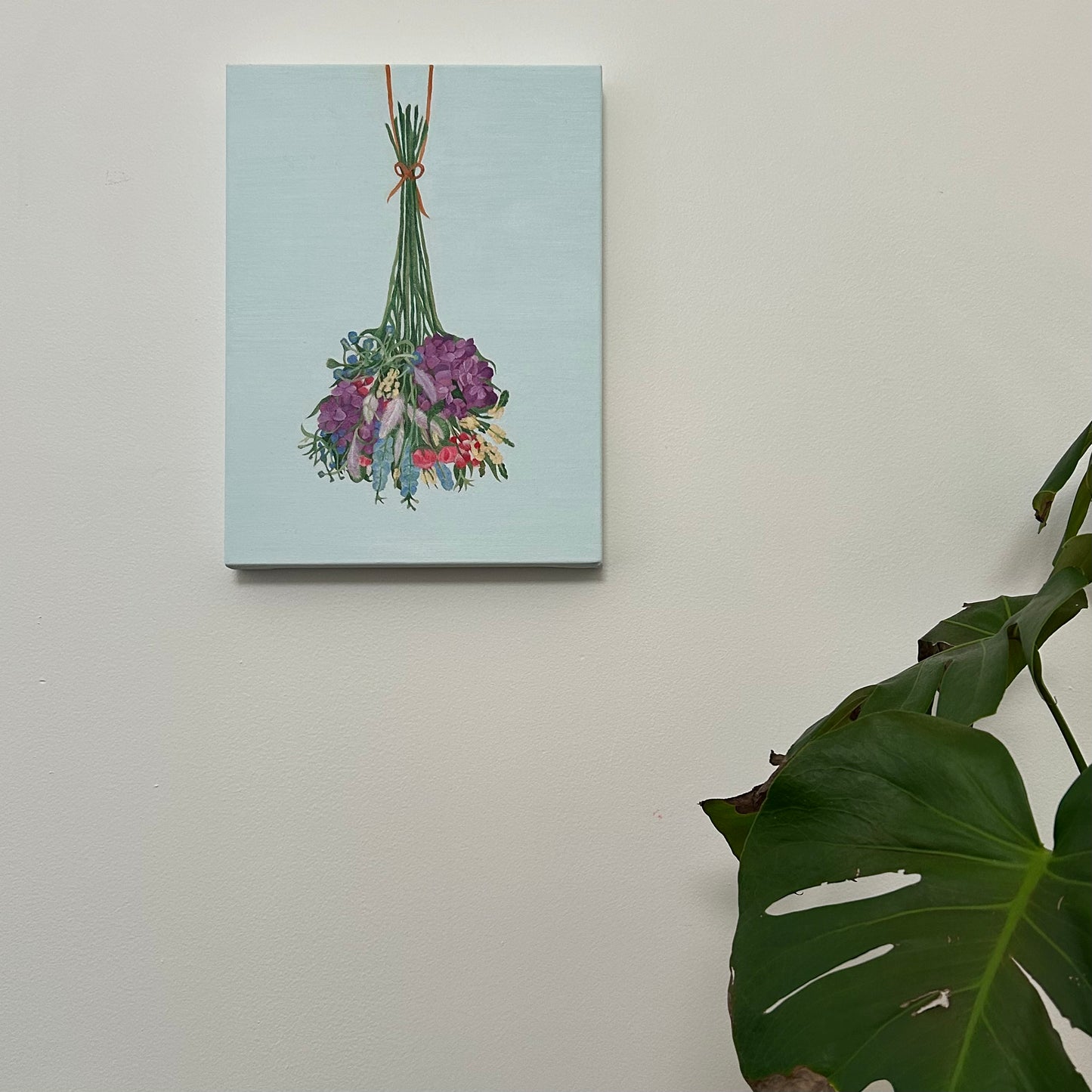 'Hanging Flowers' Original Painting