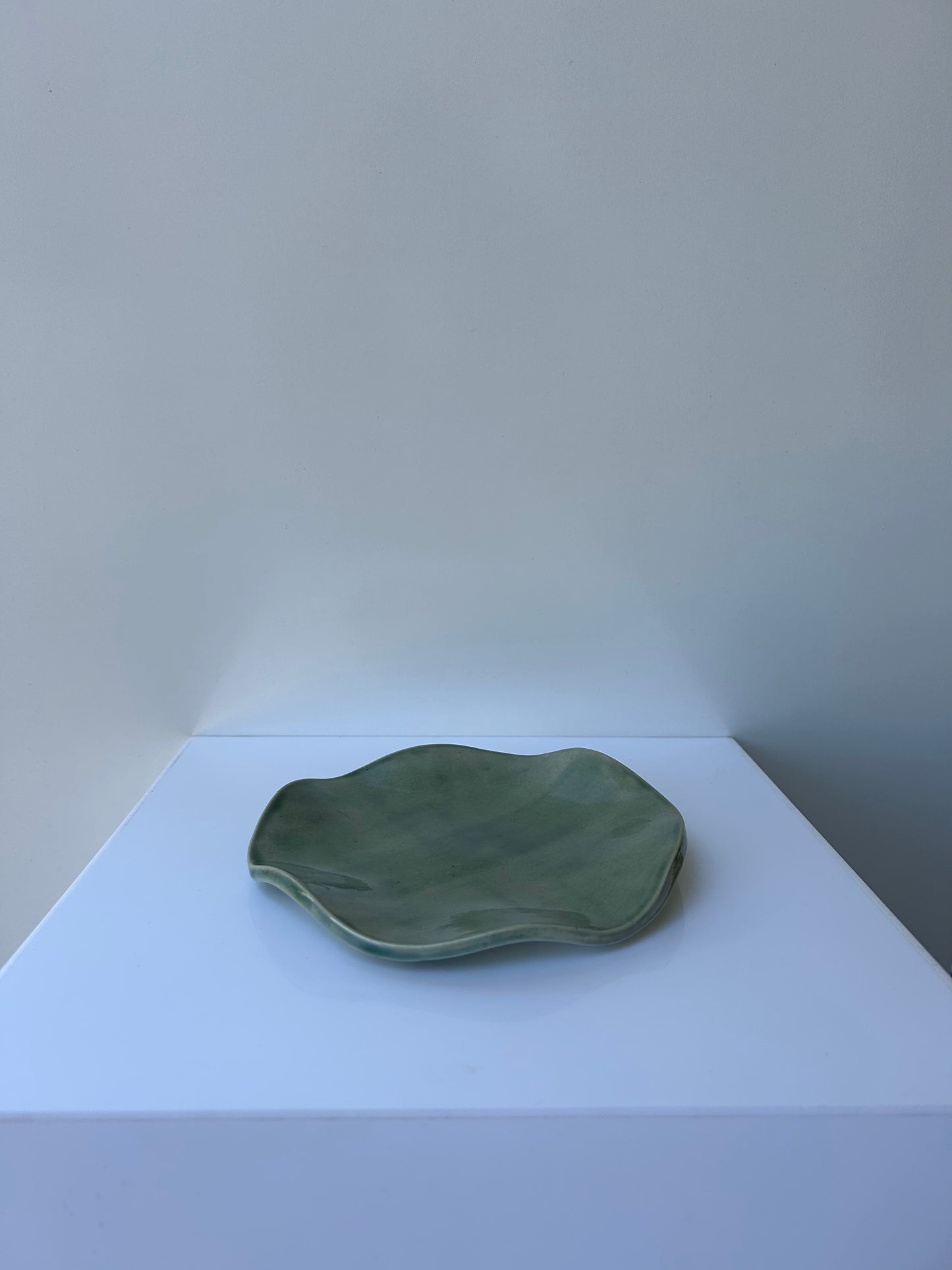 'Small Wavy Bowl' in Sea Green