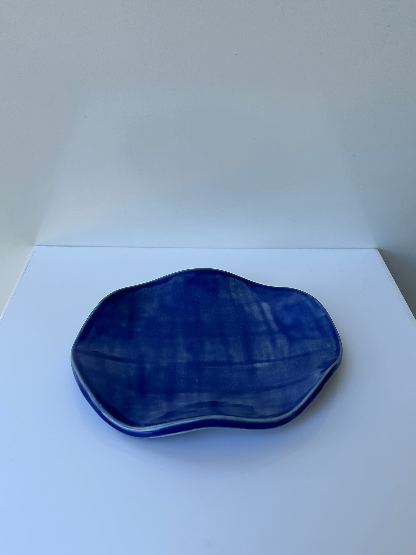 'Small Wavy Bowl' in Deep Blue